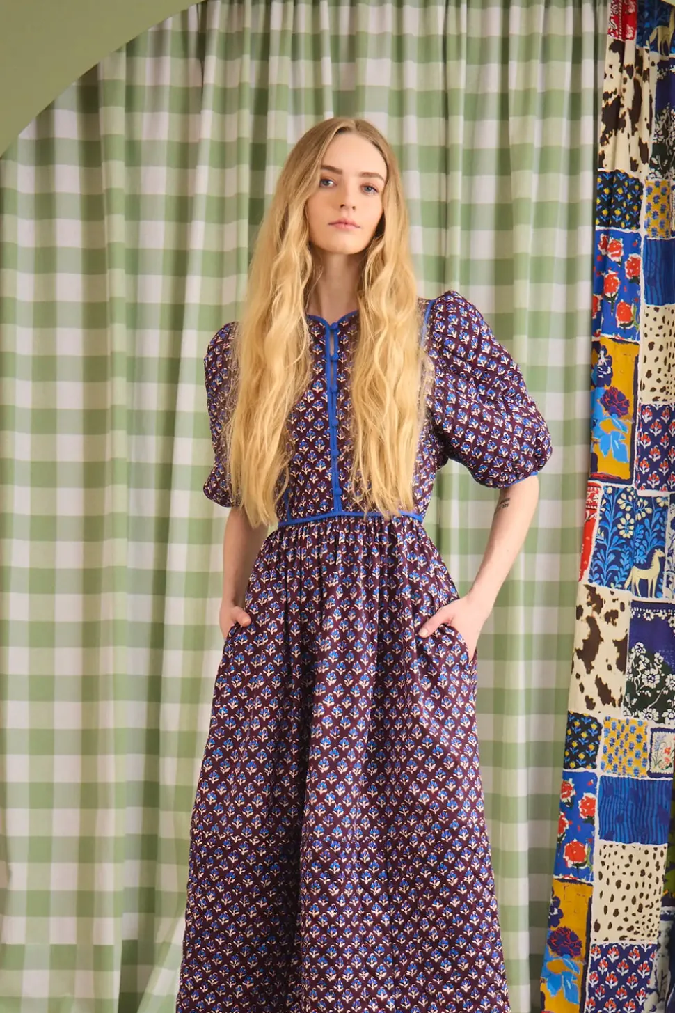 Brenner Dress in Autumn Fleur Fig