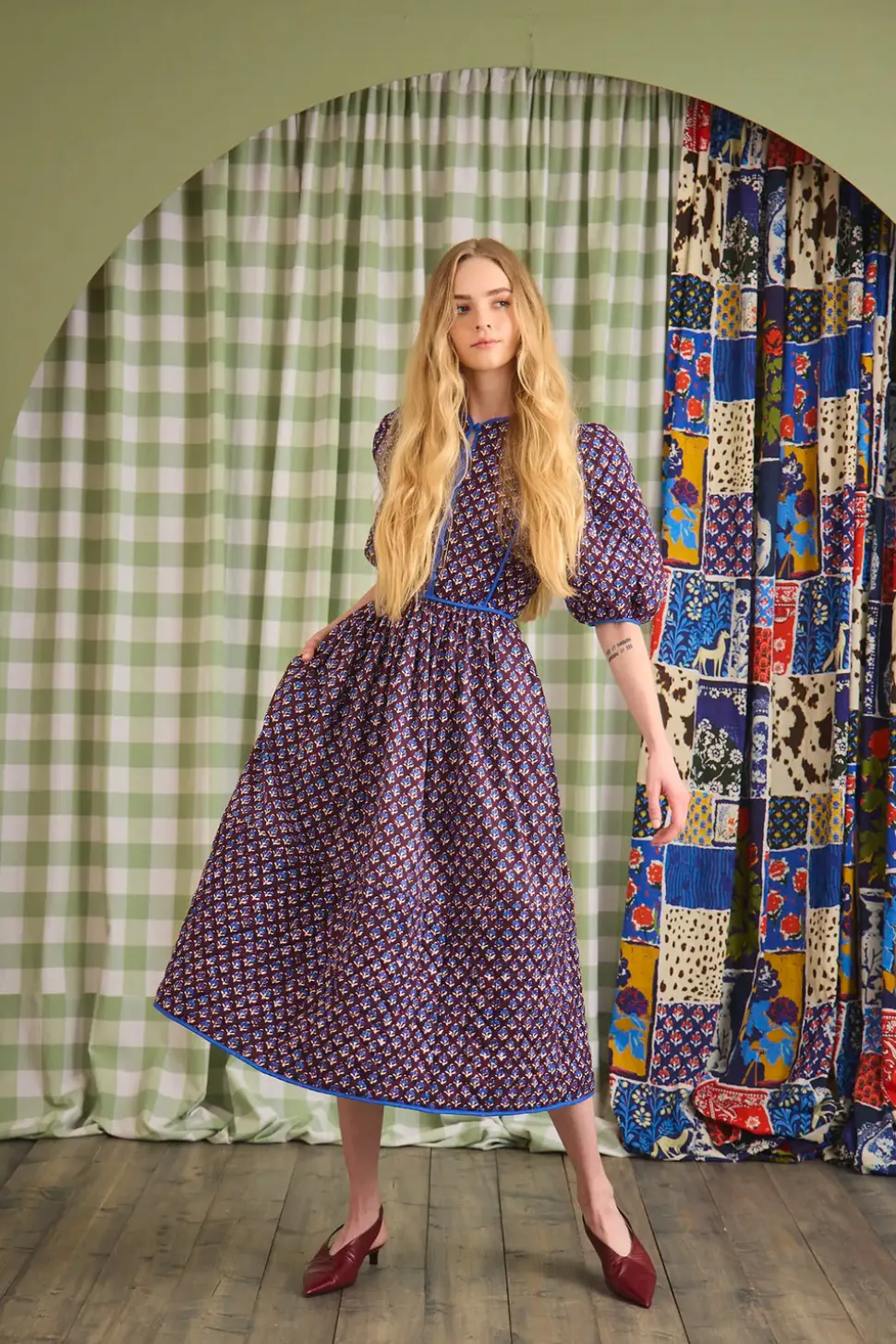 Brenner Dress in Autumn Fleur Fig