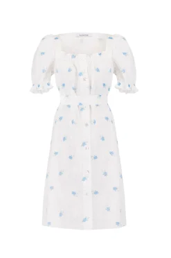 Brigitte Mini Dress in Linum