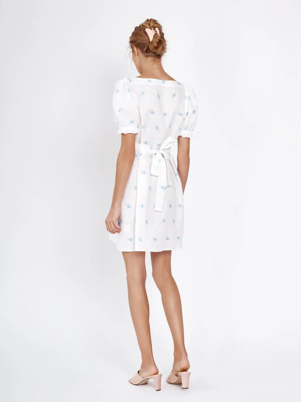 Brigitte Mini Dress in Linum