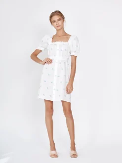 Brigitte Mini Dress in Linum