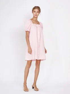 Brigitte Mini Dress in Pink