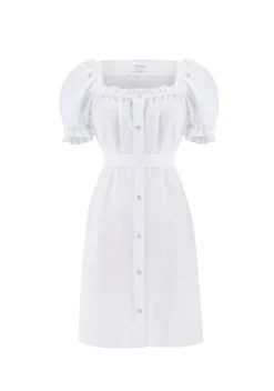 Brigitte Mini Dress in White