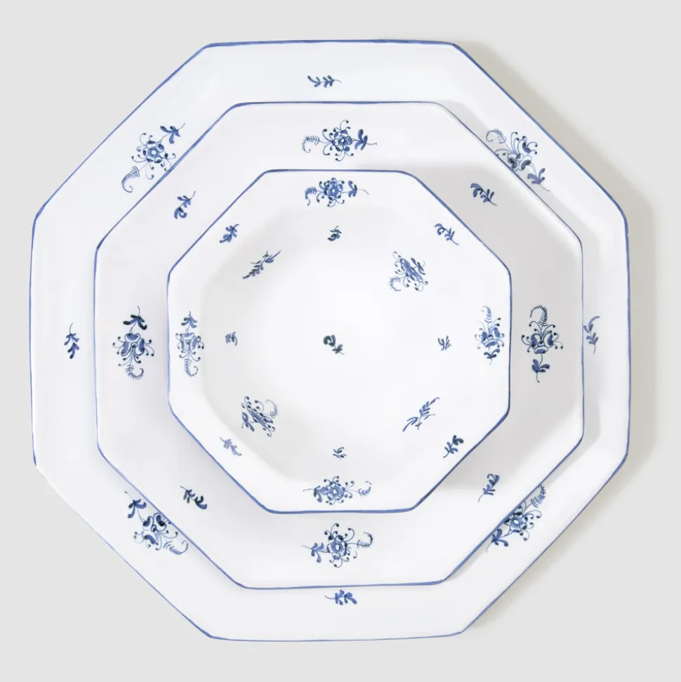 Brindille Salad/Starter Plate, Bleu Moustiers