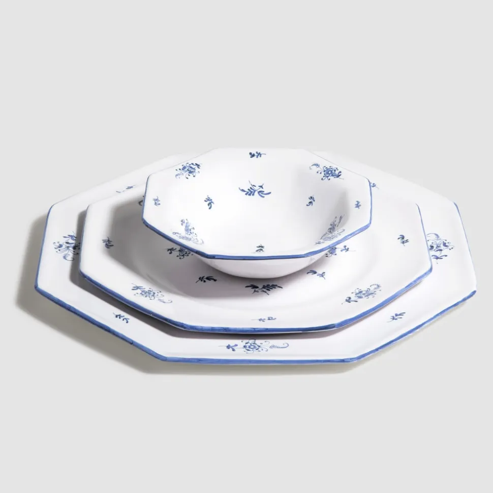 Brindille Salad/Starter Plate, Bleu Moustiers