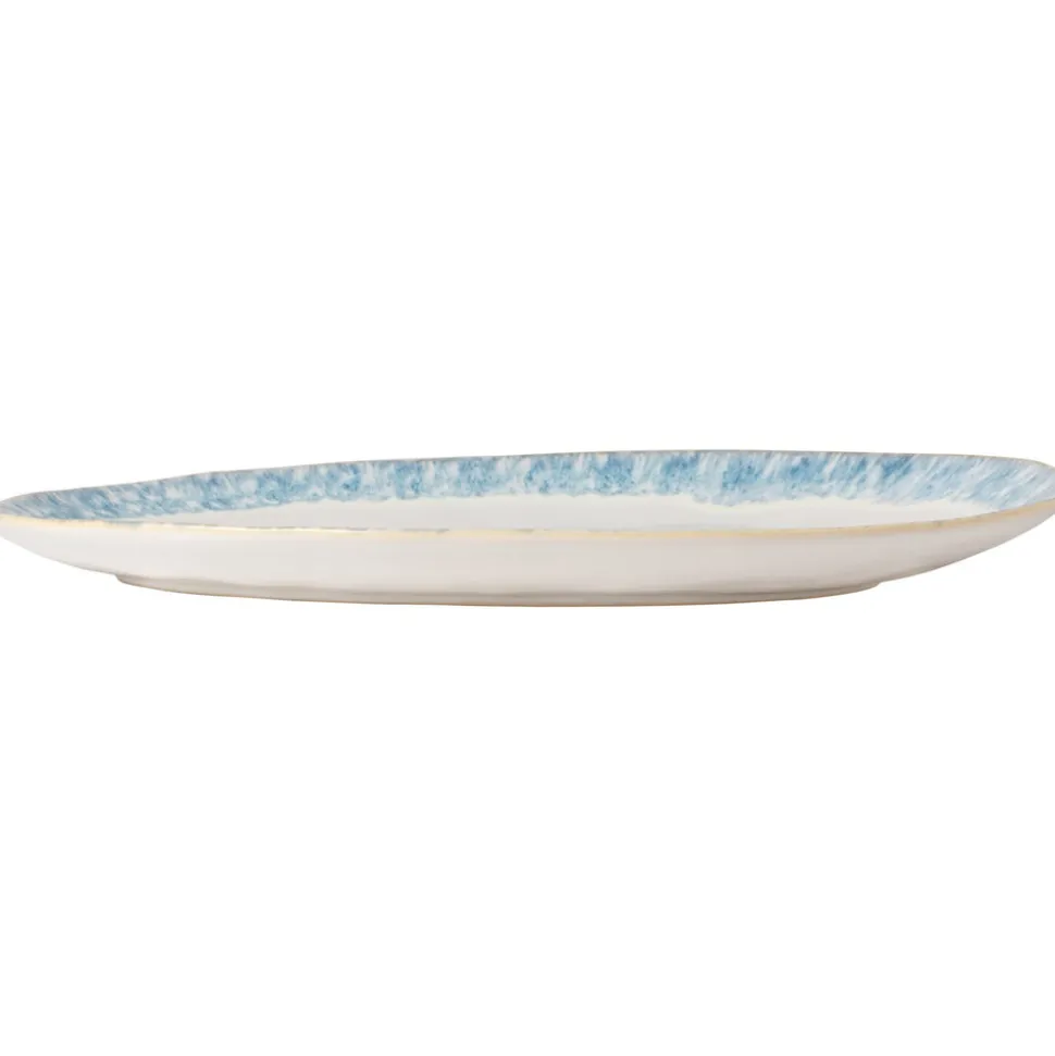 Brisa Collection Oval Platter 16" in Ria Blue
