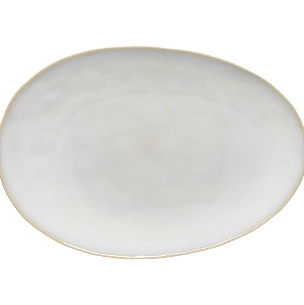Brisa Collection Oval Platter 16" in Branca