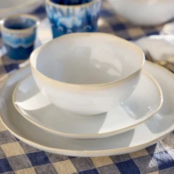 Brisa Collection Salad Plates in Branca, Set of 6