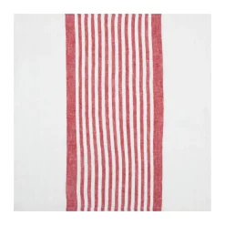 Brittany White Napkins in White & Red, Set of 4