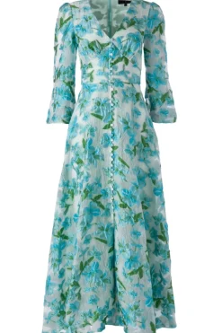 Brooke Gown in Tropical Organza