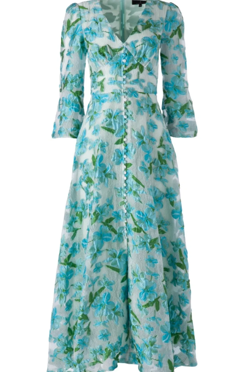 Brooke Gown in Tropical Organza