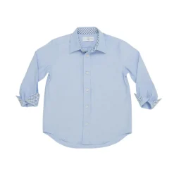 Brooks Button Down in Andover Blue with Chatham Check