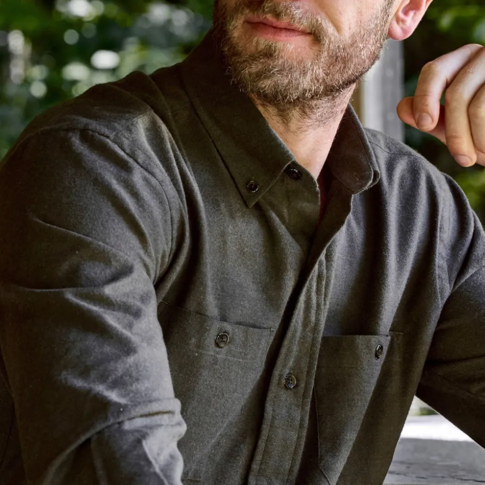 Brushed Cotton Twill Shirt