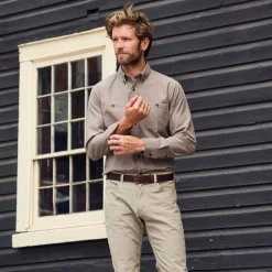 Brushed Cotton Twill Shirt