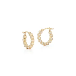 Bubble Double-Sided Hoops in Small