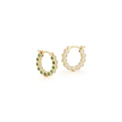 Bubble Double-Sided Hoops in Small