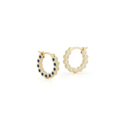 Bubble Double-Sided Hoops in Small