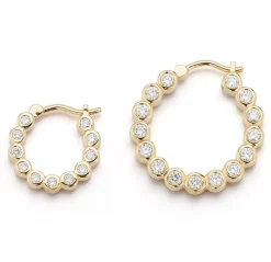 Bubble Double-Sided Hoops in Small