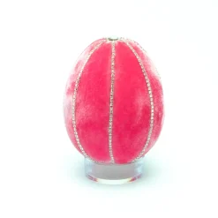 Bubblegum Crystal Trimmed Egg