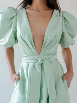 Bungalow Dress in Mint Green