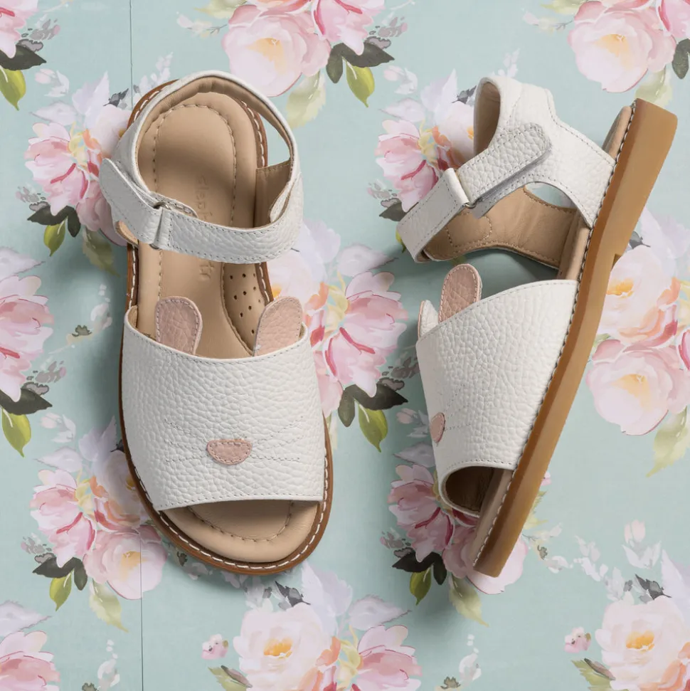 Bunny Sandal Toddler White