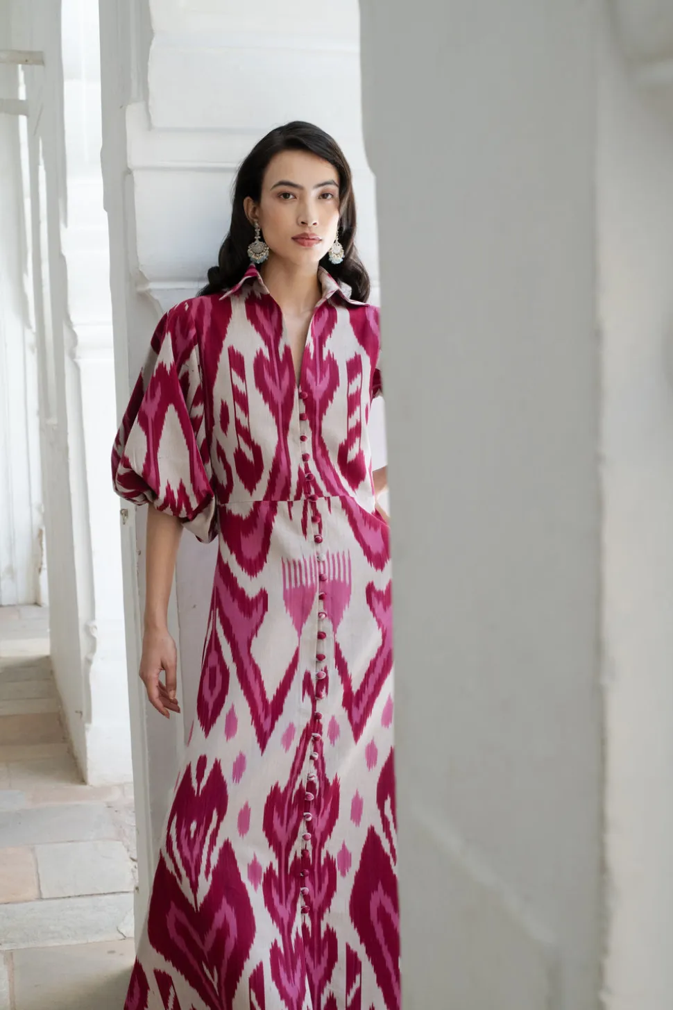 Burgundy Jodhpur Dress