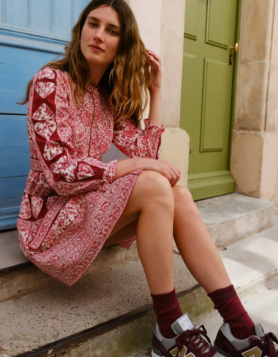 Burgundy Patchwork Gemma Mini