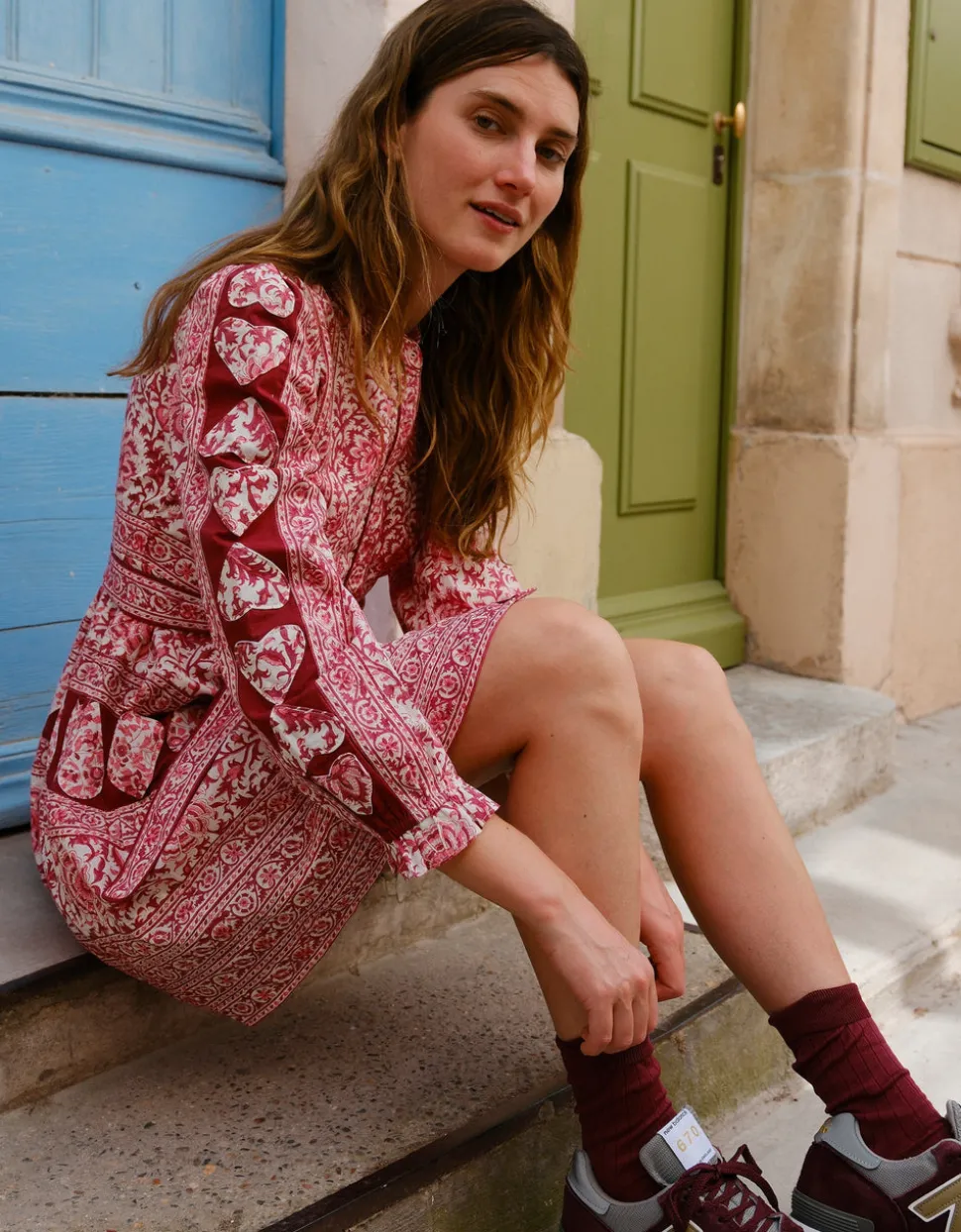 Burgundy Patchwork Gemma Mini