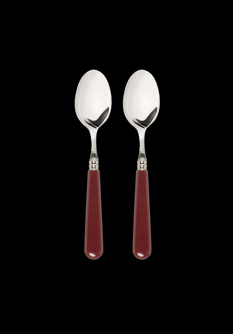 Burgundy Teaspoons, Set of 2