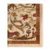 Cabana Pietra Dura Inspired Wool & Silk Scarf in Ivory
