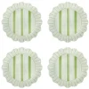 Cabana Stripe Melamine Dessert/Salad Plate, Set of 4 in Seagrass