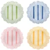 Cabana Stripe Melamine Dessert/Salad Plate Assorted, Set of 4 in Multi