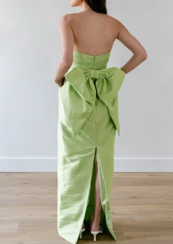 Caladium Dress in Lime Green