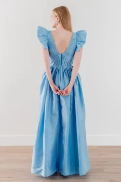 Calatheas Dress in Cornflower Blue