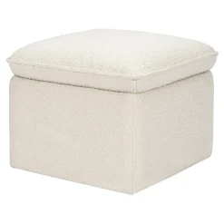 Cali Storage Ottoman in Boucle in Ivory Boucle