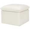 Cali Storage Ottoman in Eco-Performance Fabric | Water Repellent & Stain Resistant in Performance Cream Eco-Weave