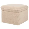 Cali Storage Ottoman in Shearling in Chai Shearling