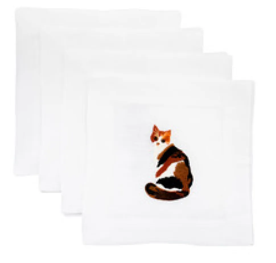 Calico Cat Cocktail Napkins