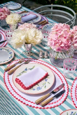 Callie In Mint Tablecloth