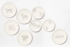 Calligraphario Multiple Dessert Plate, Set of 4