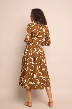 Cameron Dress in Mystic Flora Olive
