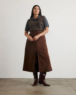 Camilla Knit Top in Dark Heather Grey & Bronze Multi