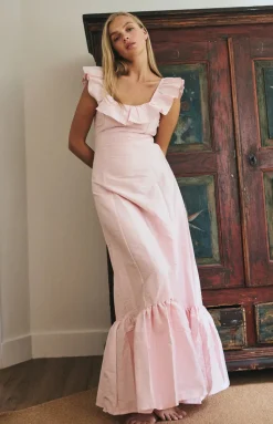 Camille Dress in Powder Pink
