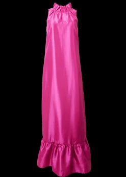 Camille Gown in Hot Pink Dupioni