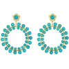 Camille Hoop in Turquoise