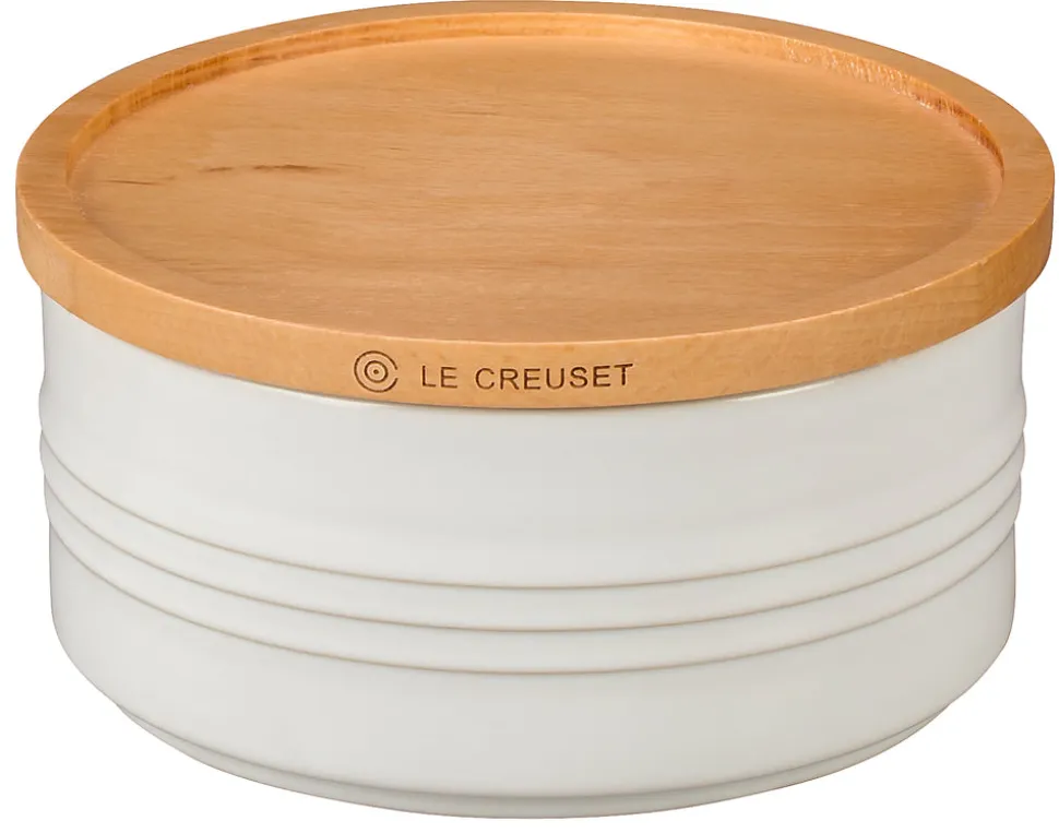 Canister with Wood Lid