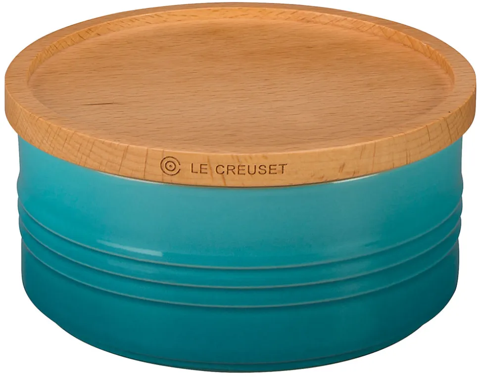 Canister with Wood Lid