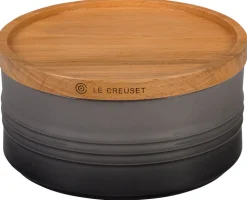 Canister with Wood Lid
