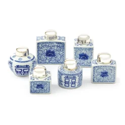 Canton Collection Tea Jars, Set of 6