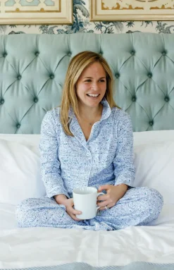 Cape Cod Women's Button Front Long Pajama Set